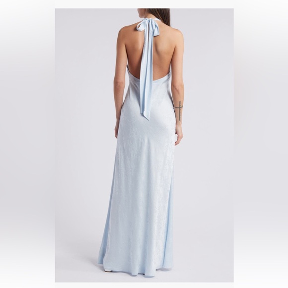 LOVESHACKFANCY Lowry Dress in ice blue size medium DAMAGED - Picture 2 of 16